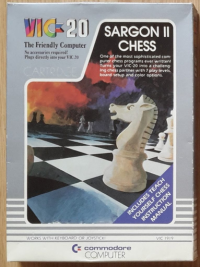 Sargon II Chess Vic-20  box art
